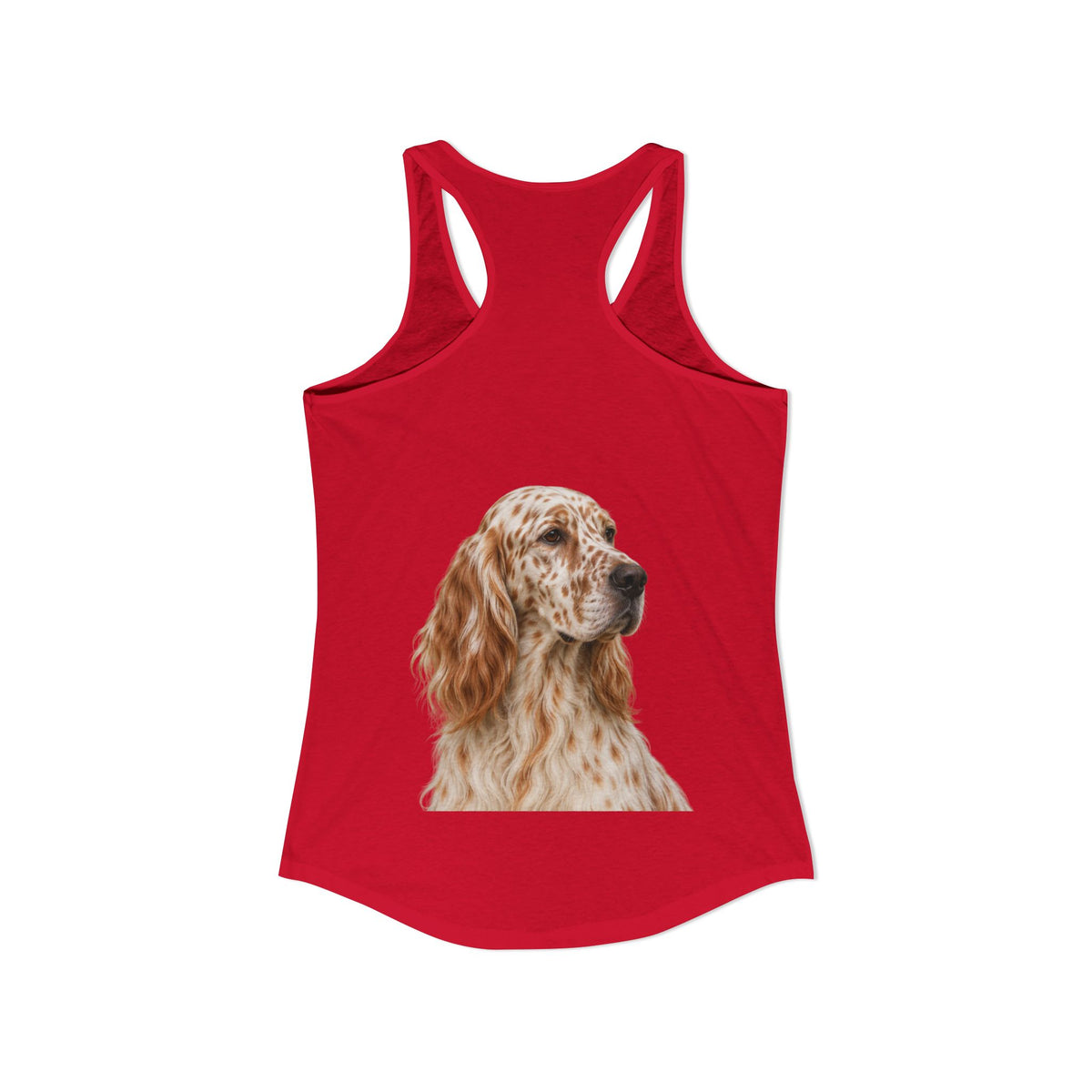English Setter Head Women's Racerback Tank