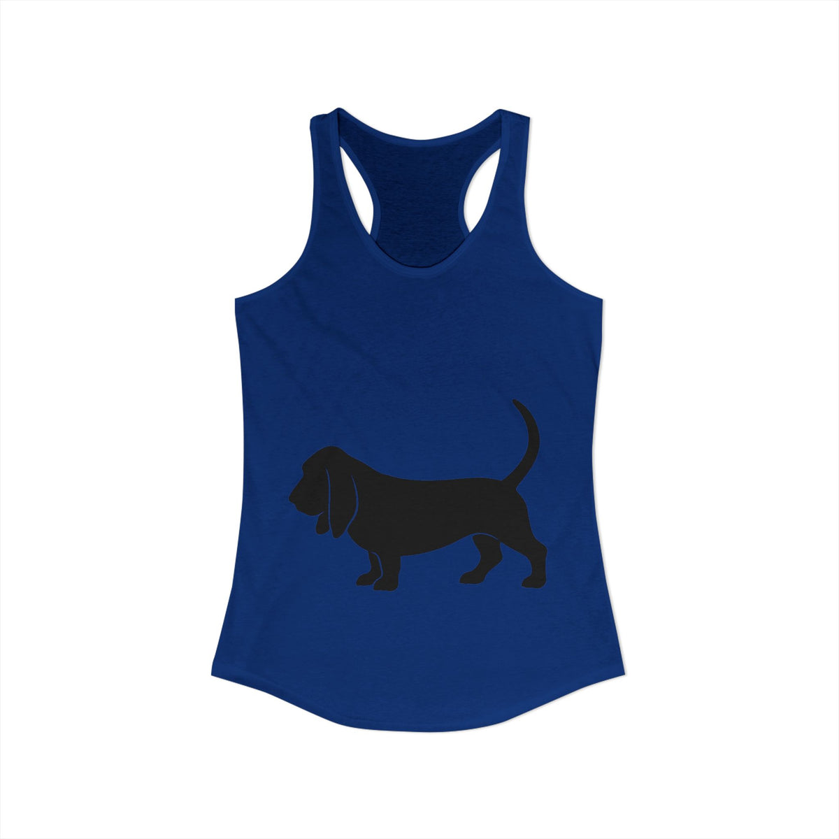 Basset Silhouette Women's Racerback Tank