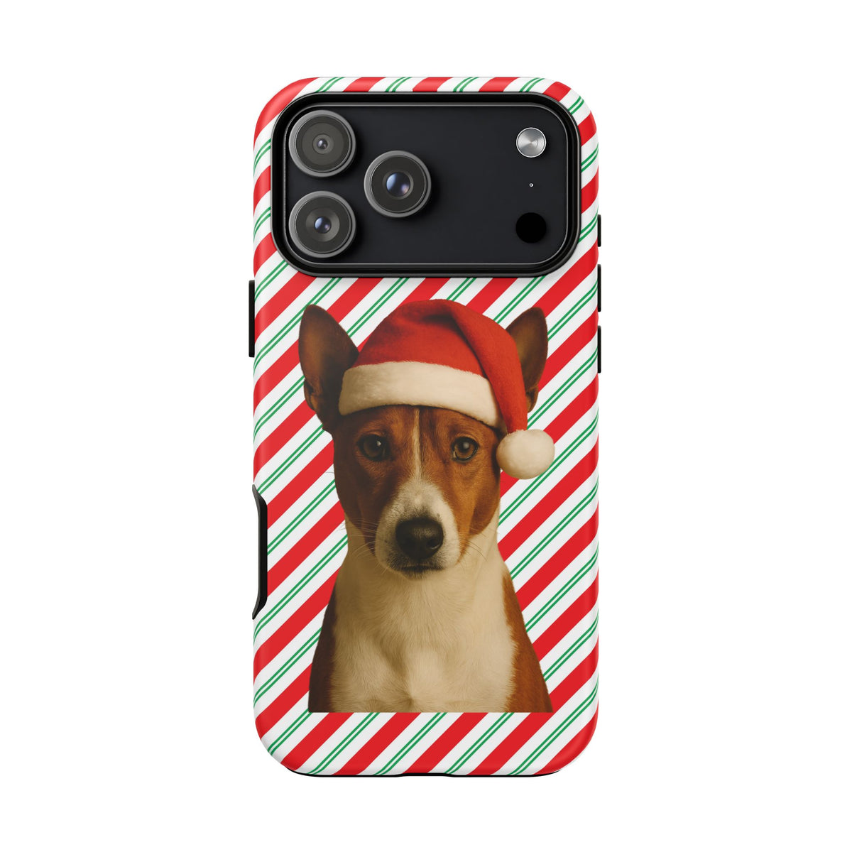 Santa Paws Basenji iPhone Case