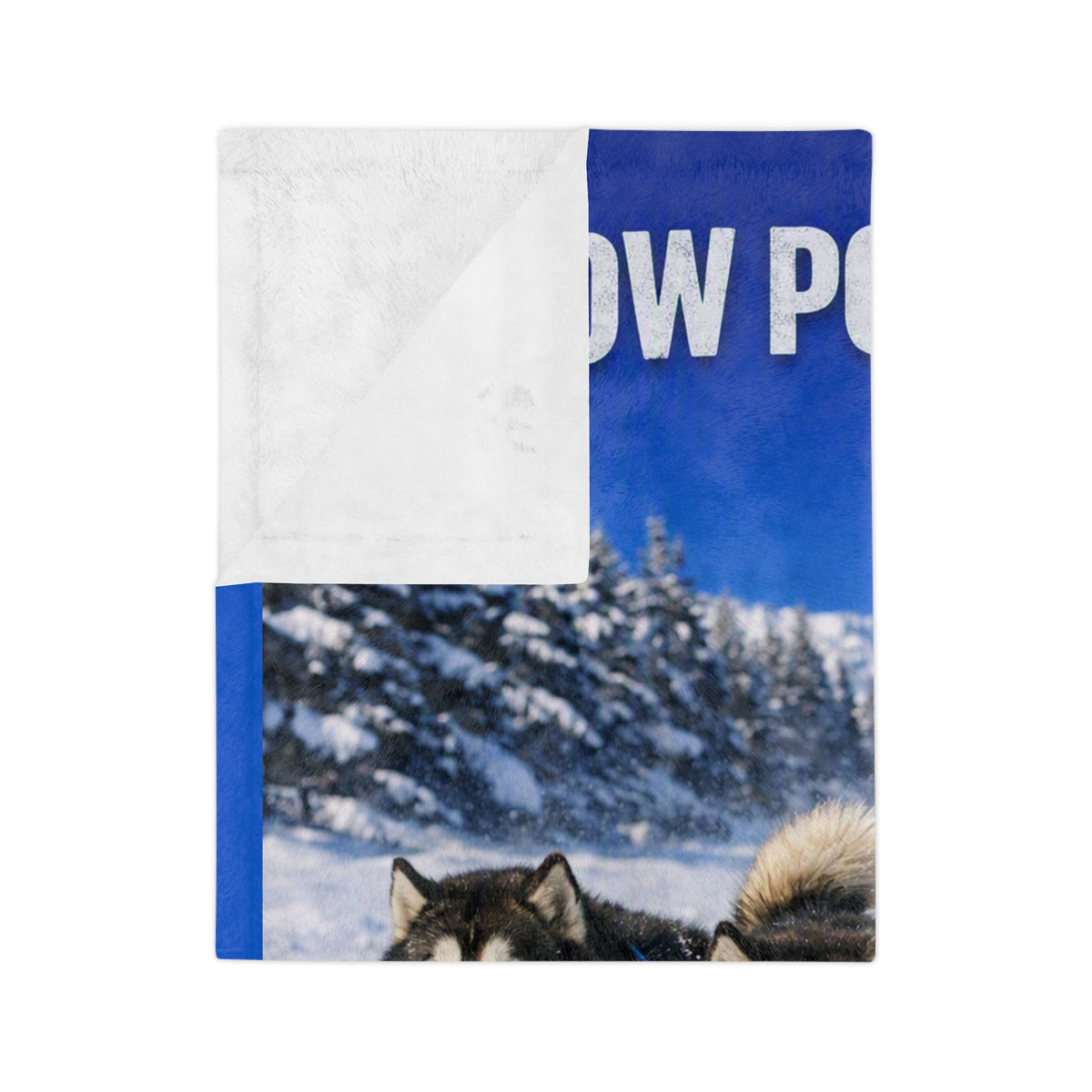 Snow Powered Velveteen Microfiber Blanket