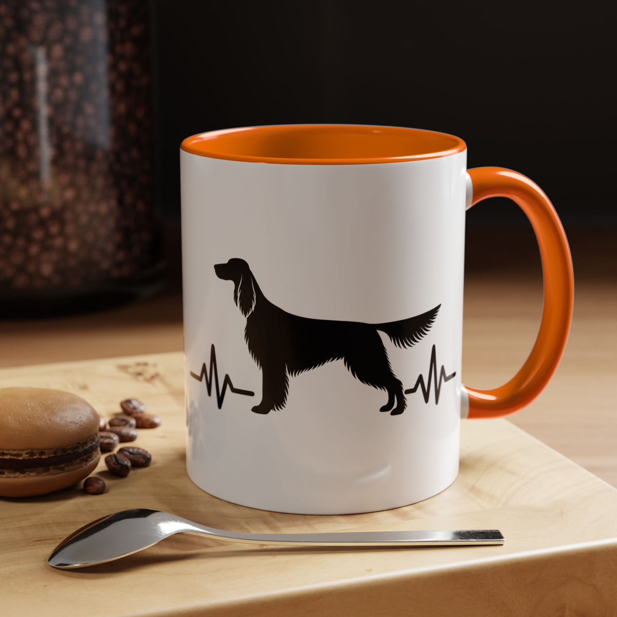 My Heart Beats For English Setters 2-Tone Coffee Mug