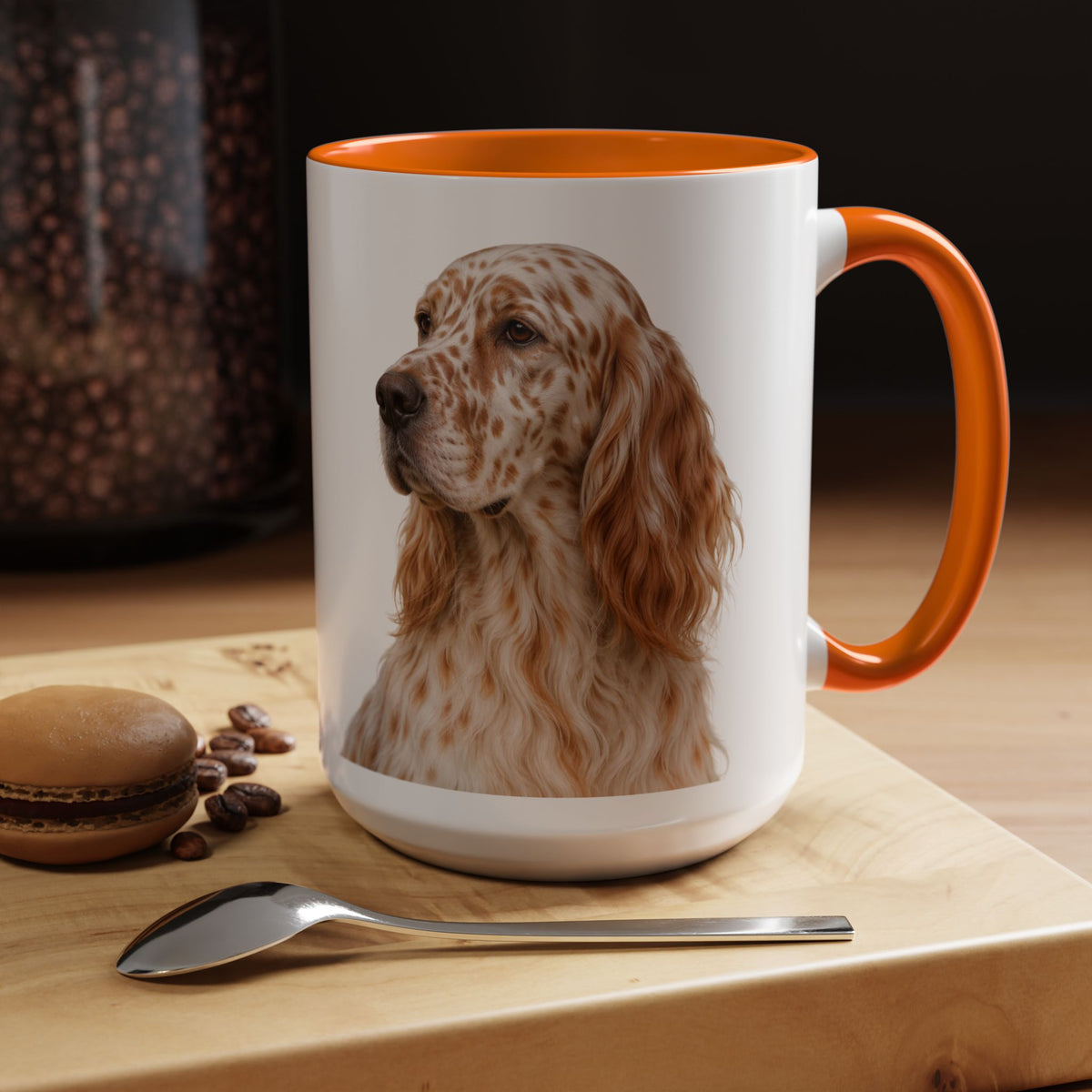 English Setter Head 2-Tone Coffee Mug
