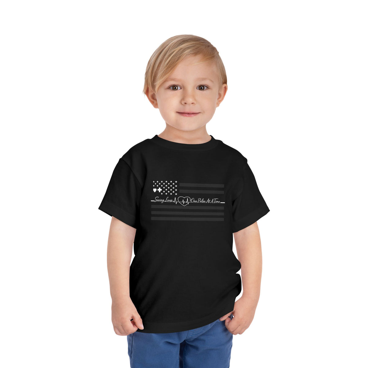 Thin White Line Toddler Unisex Short Sleeve Crewneck Tee