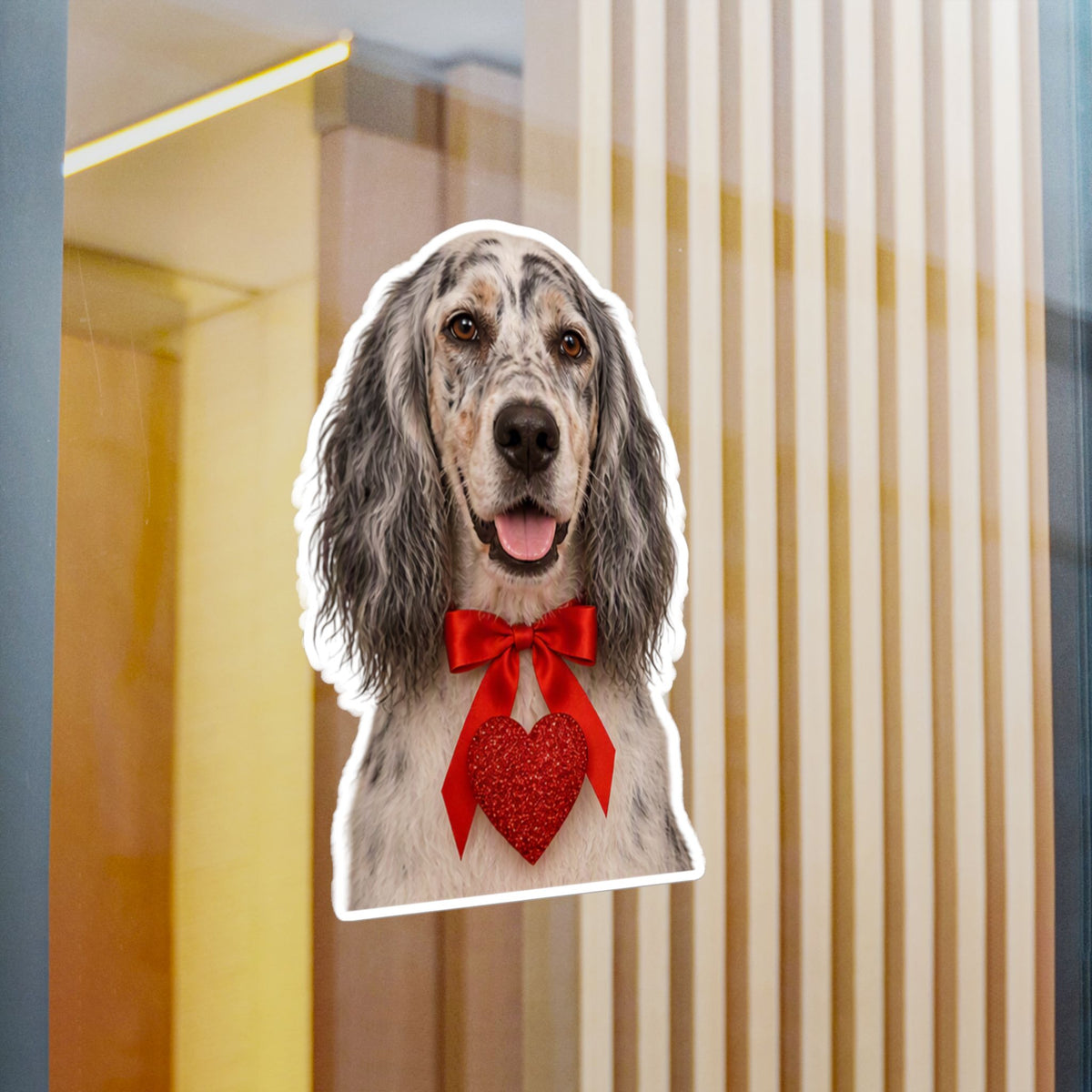 Cupid's Companion English Setter Vinyl Decal