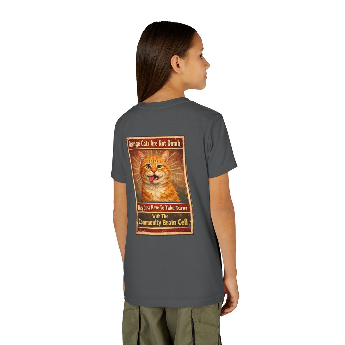 Community Brain Cell Youth Unisex Short Sleeve Crewneck Tee