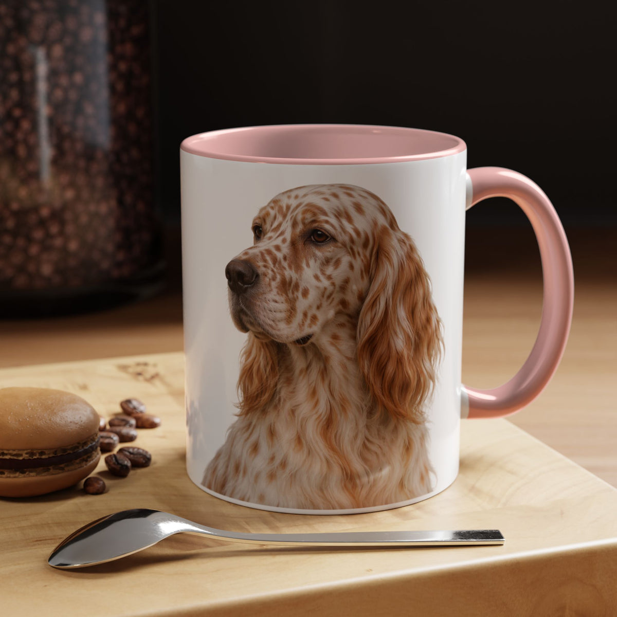 English Setter Head 2-Tone Coffee Mug