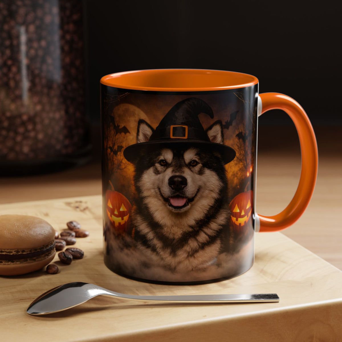 Witch Hat Pack Malamute 2-Tone Coffee Mug