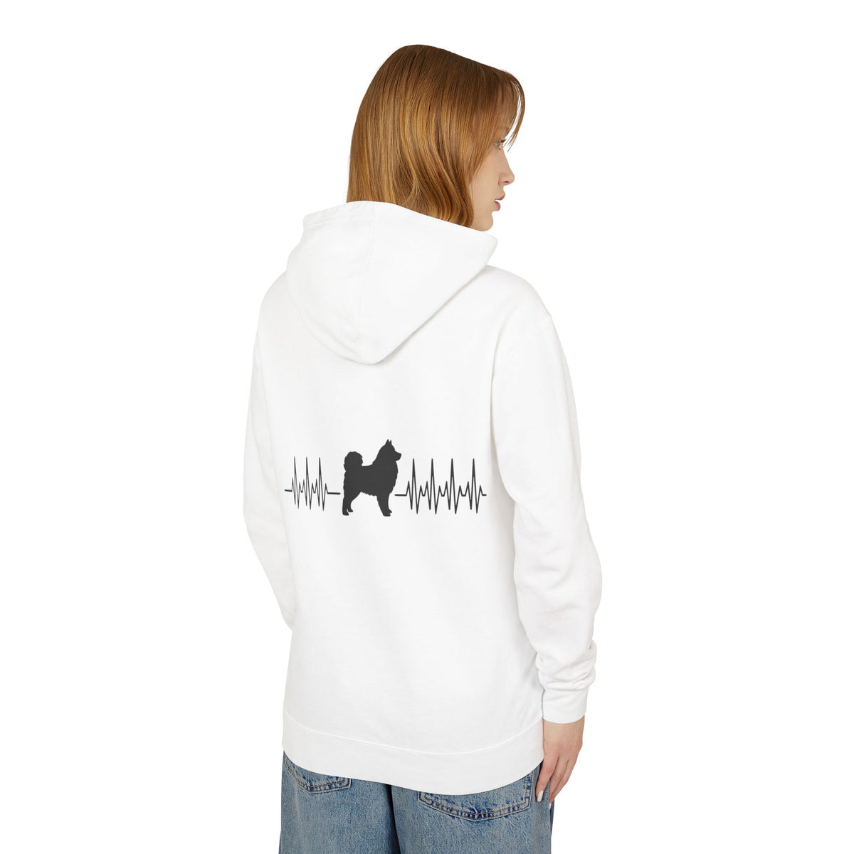 My Heart Beats For Samoyeds Unisex Lightweight Hoodie
