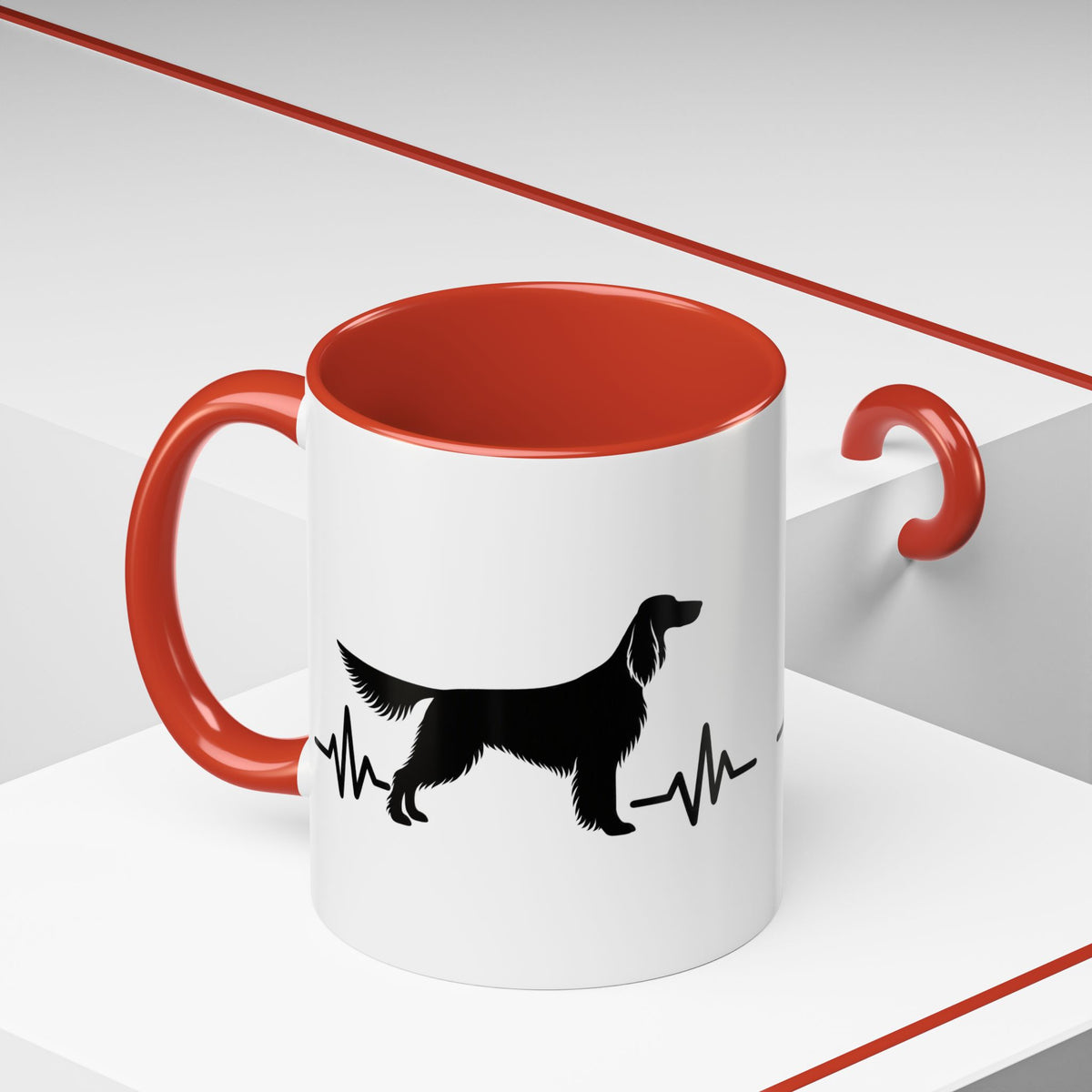 My Heart Beats For English Setters 2-Tone Coffee Mug