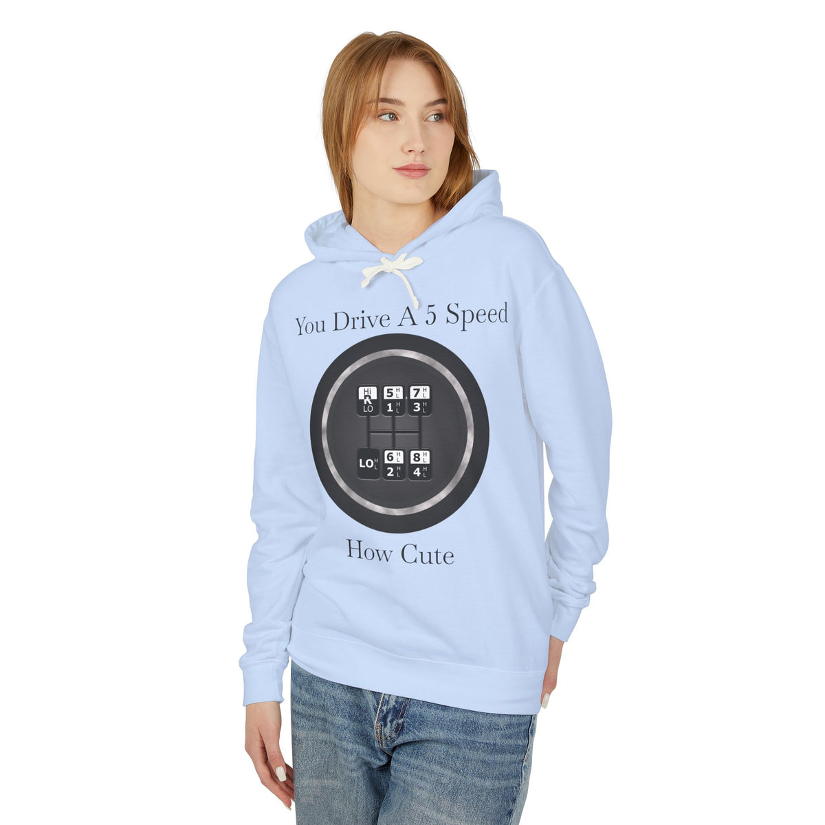 5 Speed How Cute Unisex Lightweight Hoodie