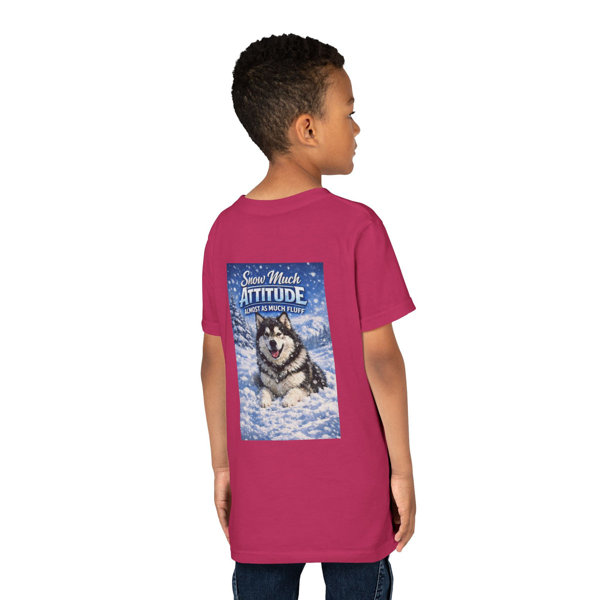 Snow Much Attitude Youth Unisex Short Sleeve Crewneck Tee