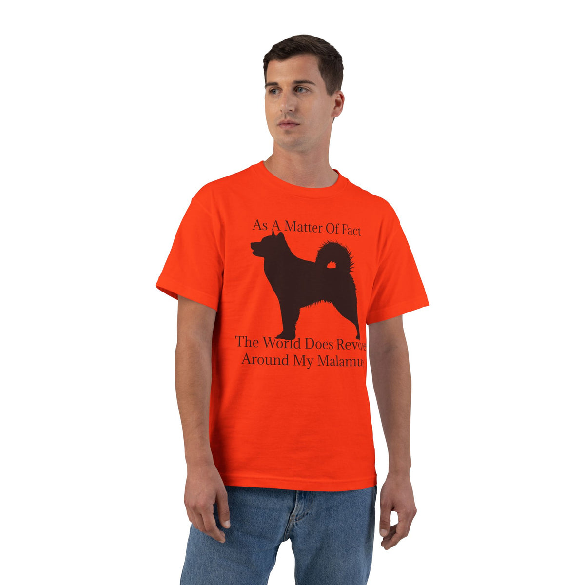 Matter Of Fact Malamute Men's Short-Sleeve Crewneck Tee