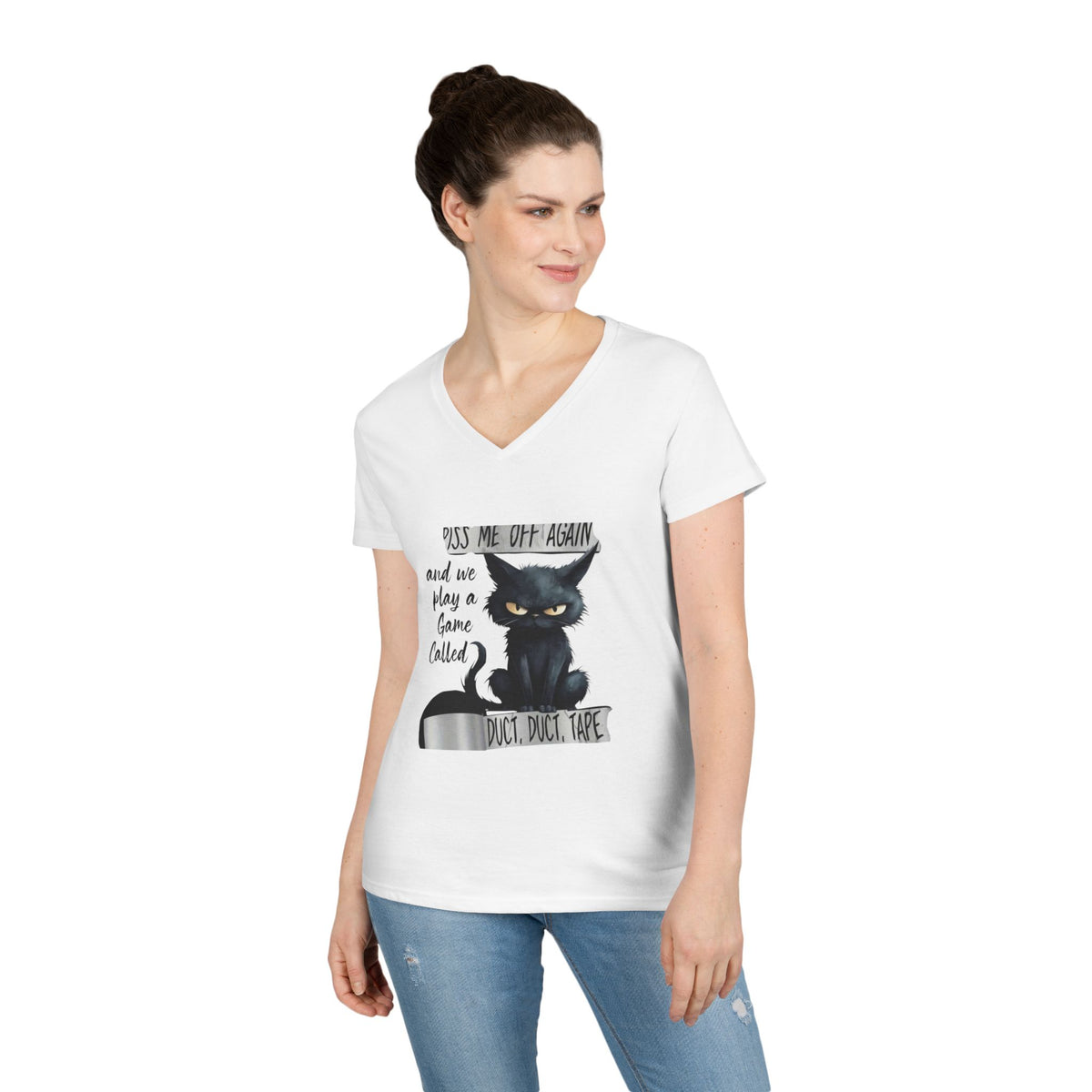 Duct, Duct, Tape Women's V-Neck Tee