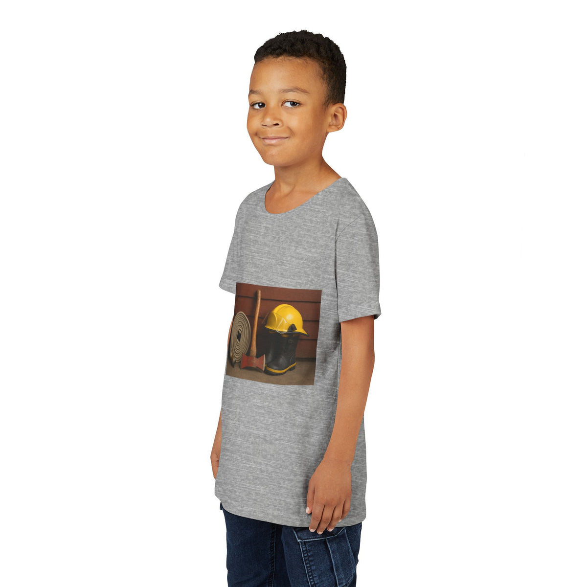 Fire/Rescue Appreciation Youth Unisex Short Sleeve Crewneck Tee