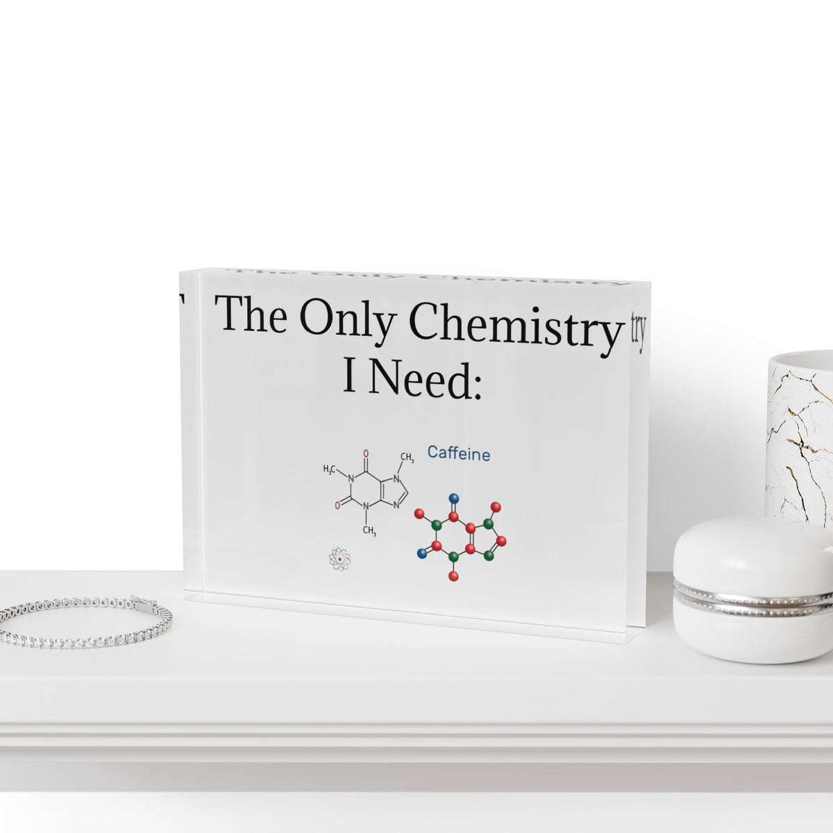Chemistry Lesson Acrylic Photo Block
