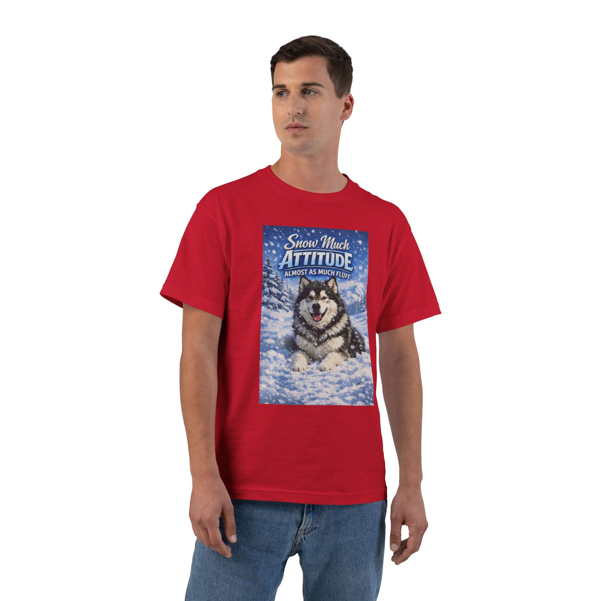 Snow Much Attitude Men's Short-Sleeve Crewneck Tee