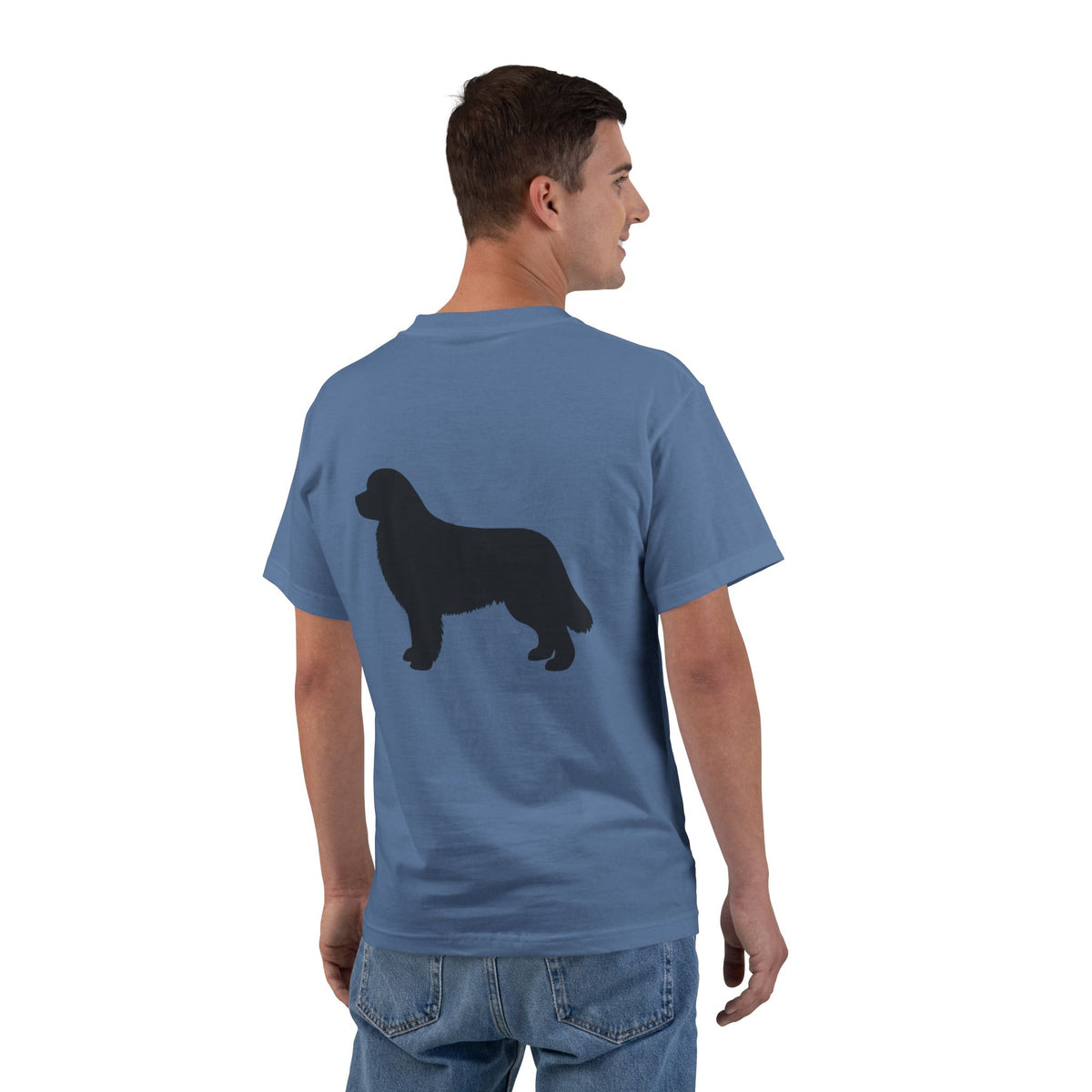 Newfie Silhouette Men's Short-Sleeve Crewneck Tee