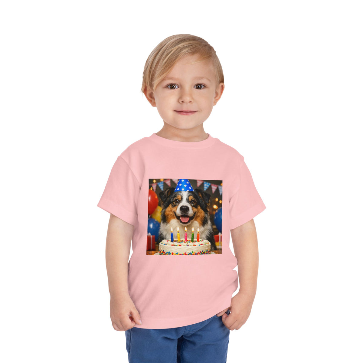 Birthday Buddy Aussie Toddler Unisex Short Sleeve Crewneck Tee
