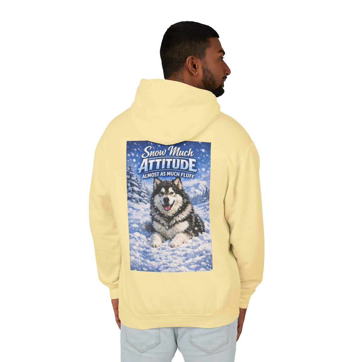 Snow Much Attitude Unisex Lightweight Hoodie