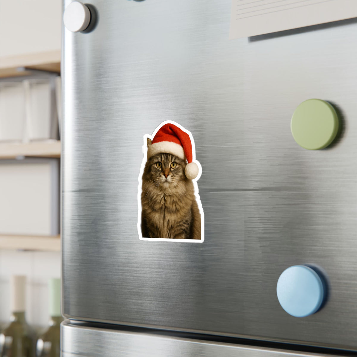 Santa Paws Cat Vinyl Decal