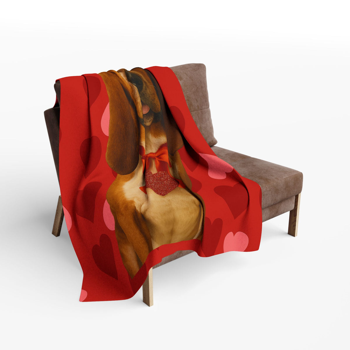 Cupid's Companion Basset Arctic Fleece Blanket