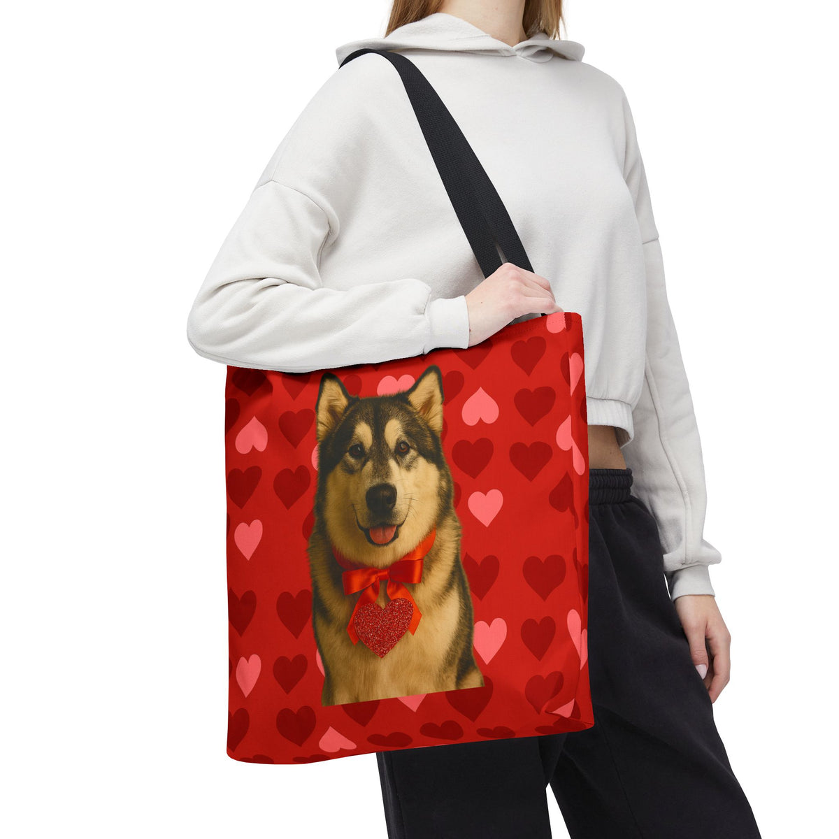 Cupid's Companion Malamute Tote Bag