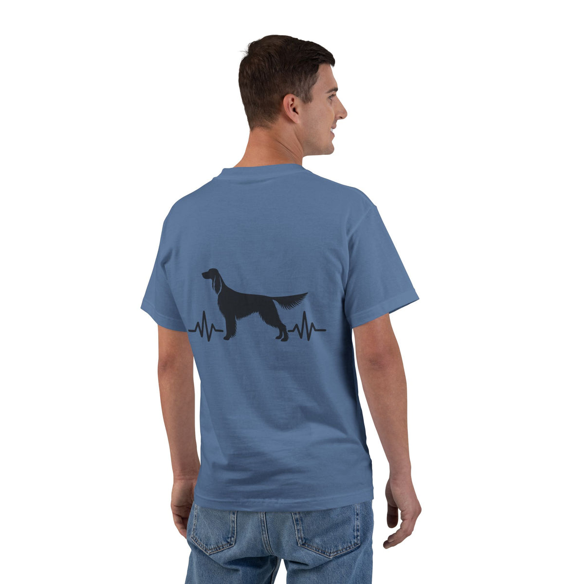 My Heart Beats For English Setters Men's Short-Sleeve Crewneck Tee