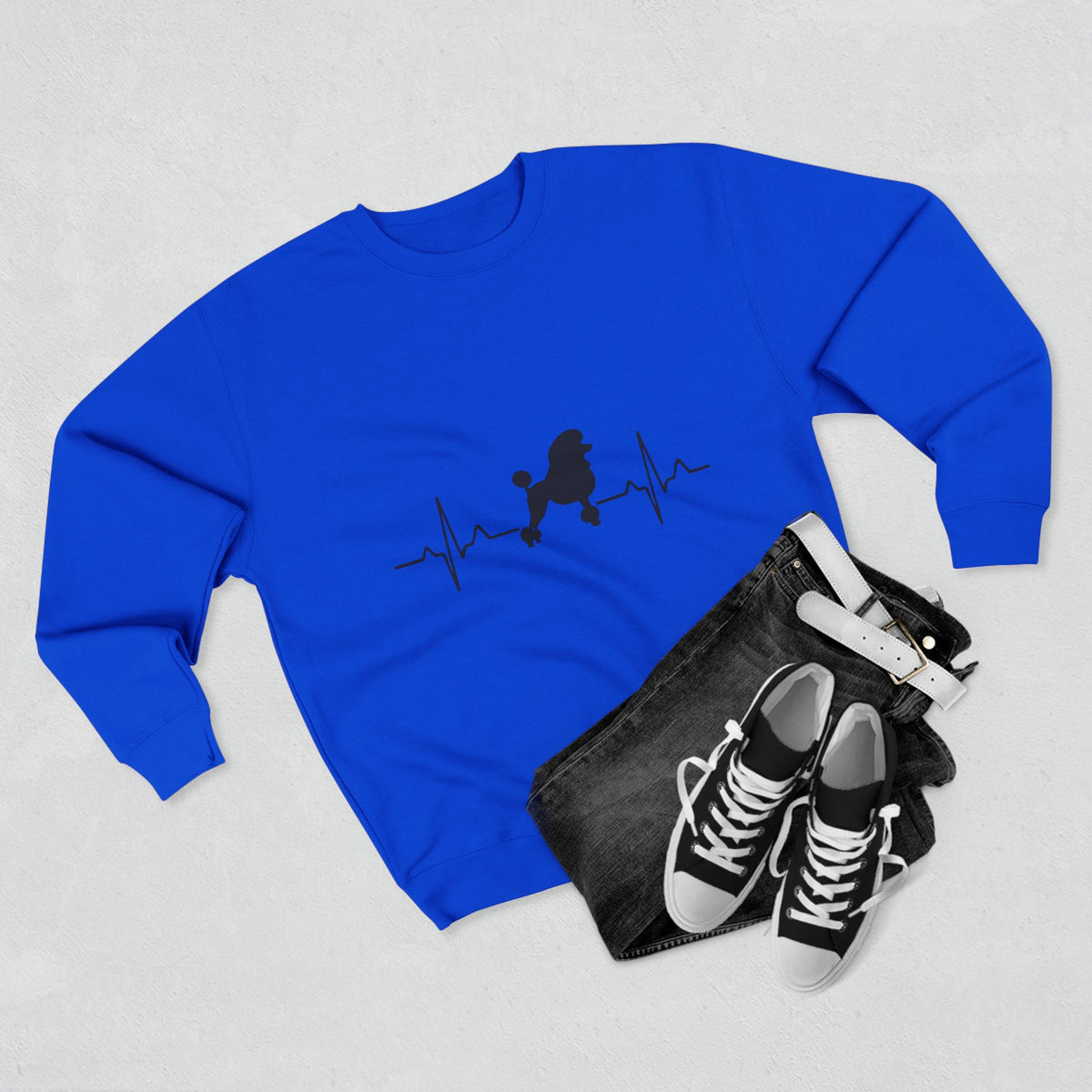 My Heart Beats For Poodles Unisex Crewneck Sweatshirt