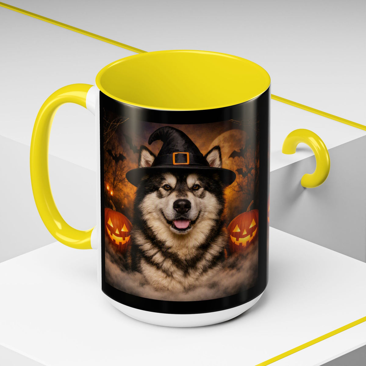 Witch Hat Pack Malamute 2-Tone Coffee Mug