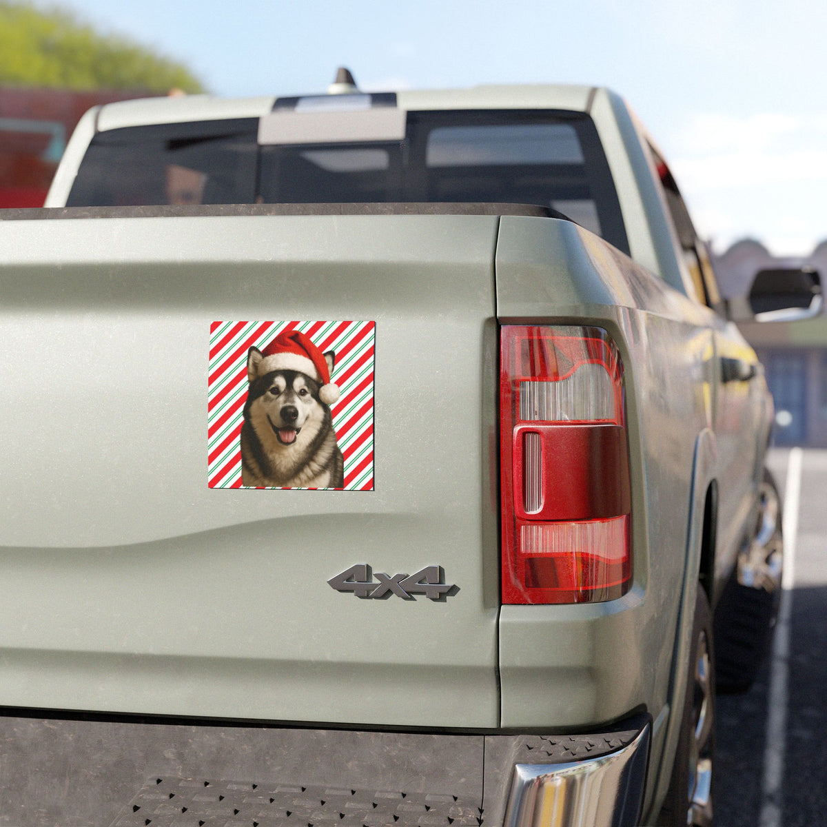 Santa Paws Malamute Indoor/Outdoor Magnet
