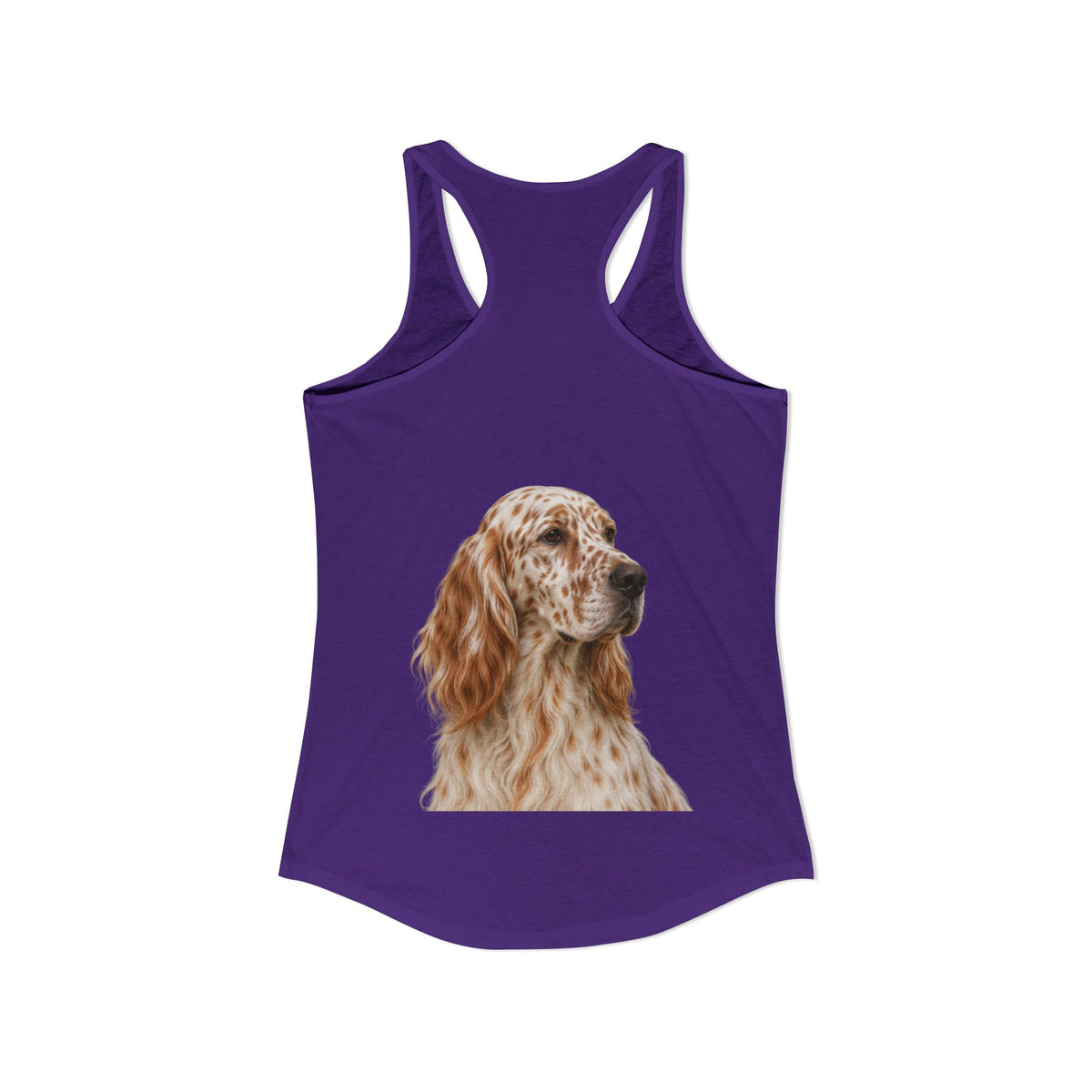 English Setter Head Women's Racerback Tank