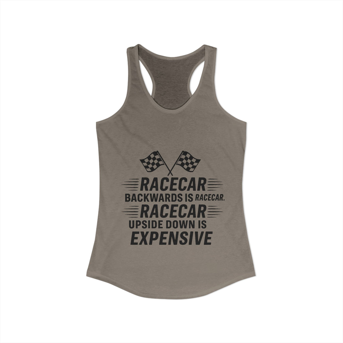 Racecar Backwards Women's Racerback Tank