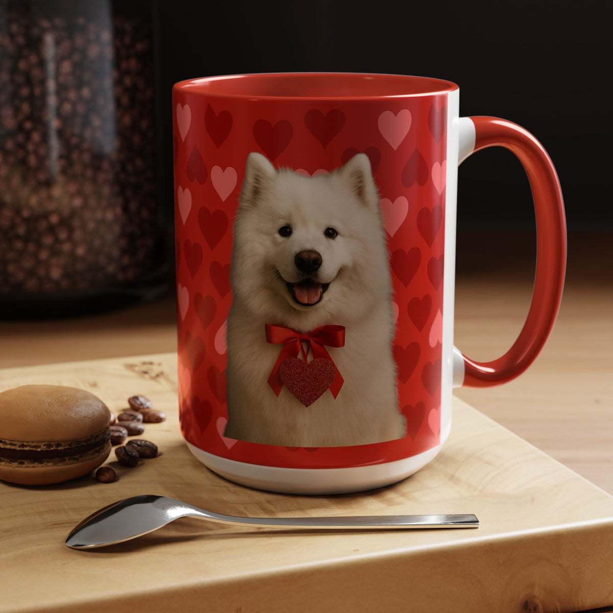 Cupid's Companion Samoyed 2-Tone Coffee Mug