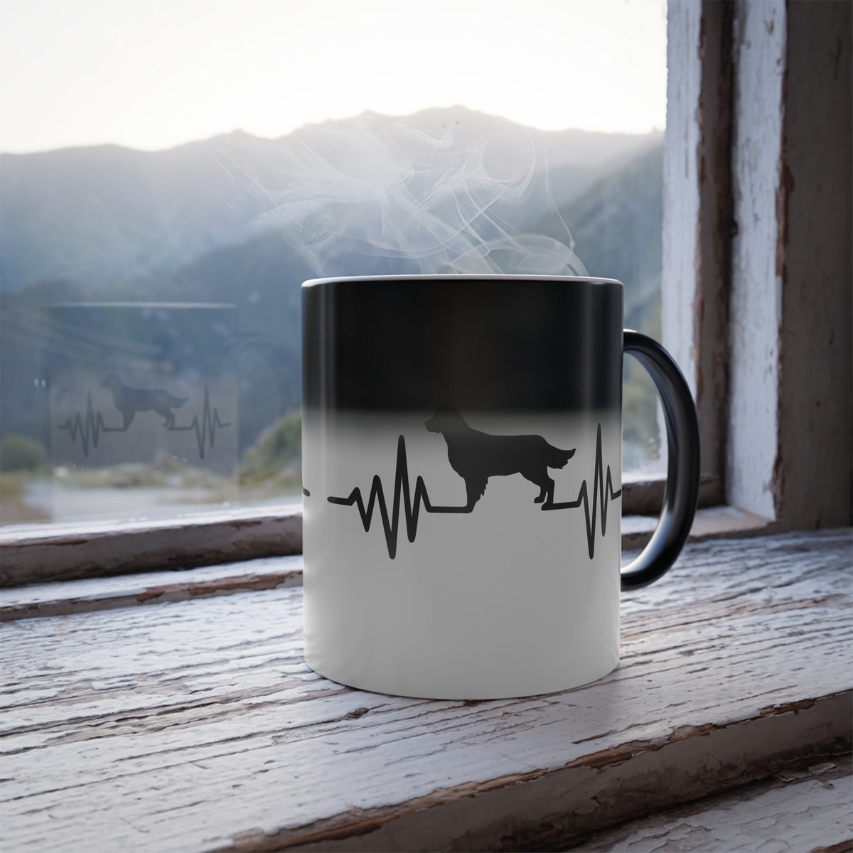 My Heart Beats For Goldens Color Changing Mug
