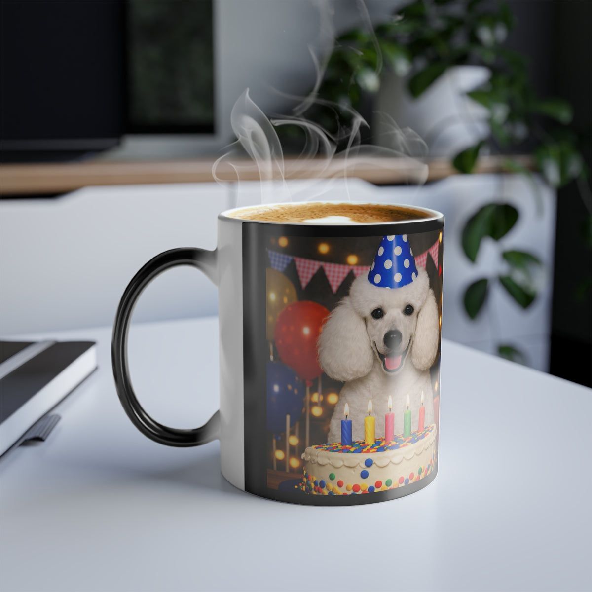 Birthday Buddy Poodle Color Changing Mug