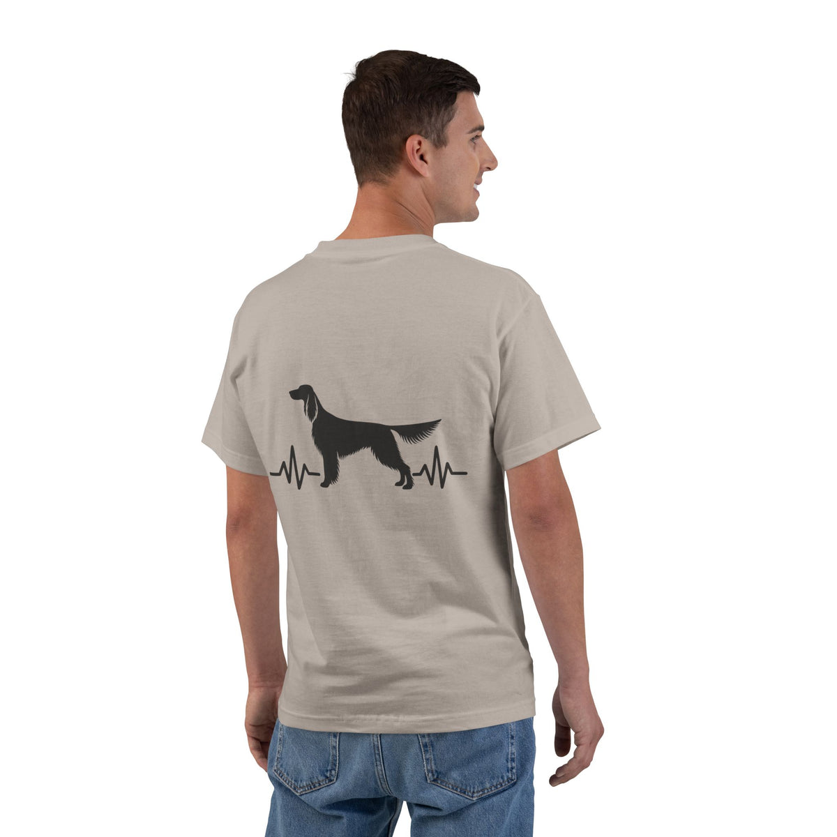 My Heart Beats For English Setters Men's Short-Sleeve Crewneck Tee