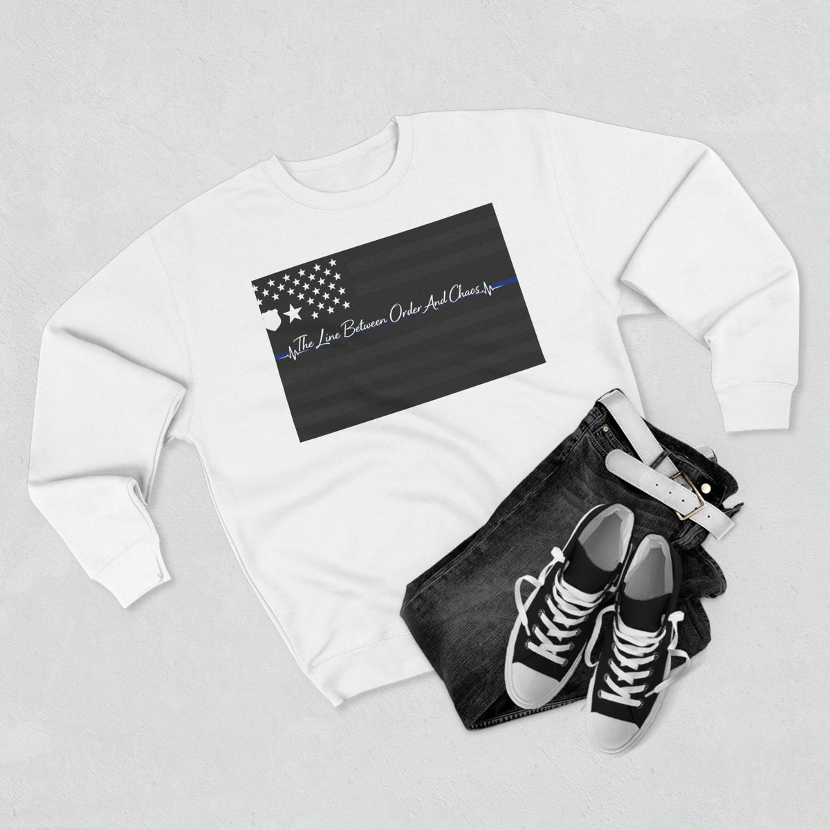 Thin Blue Line Unisex Crewneck Sweatshirt