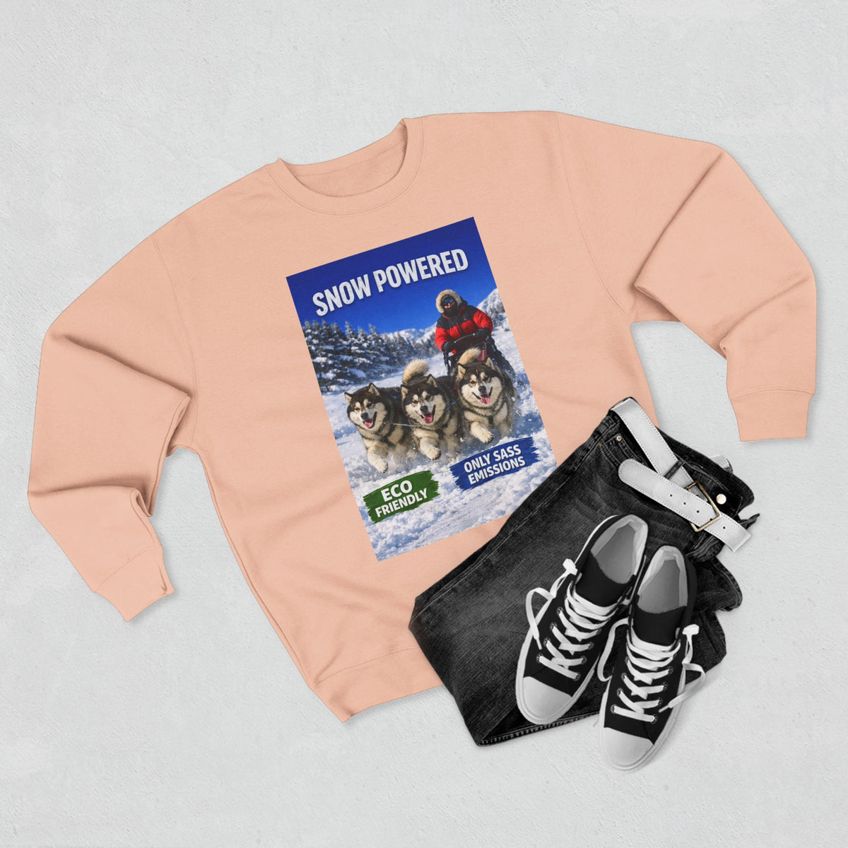 Snow Powered Unisex Crewneck Sweatshirt