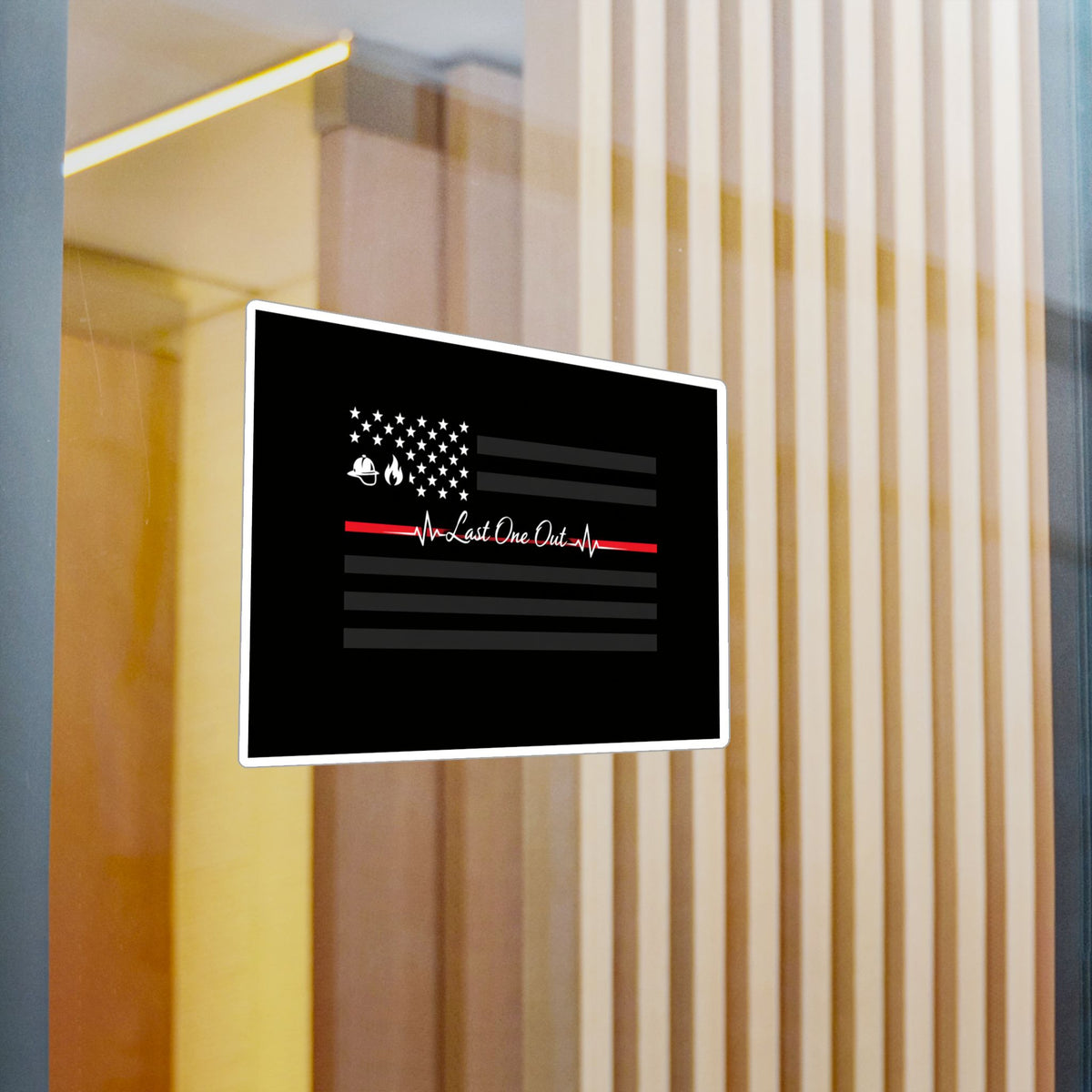 Thin Red Line Vinyl Decal