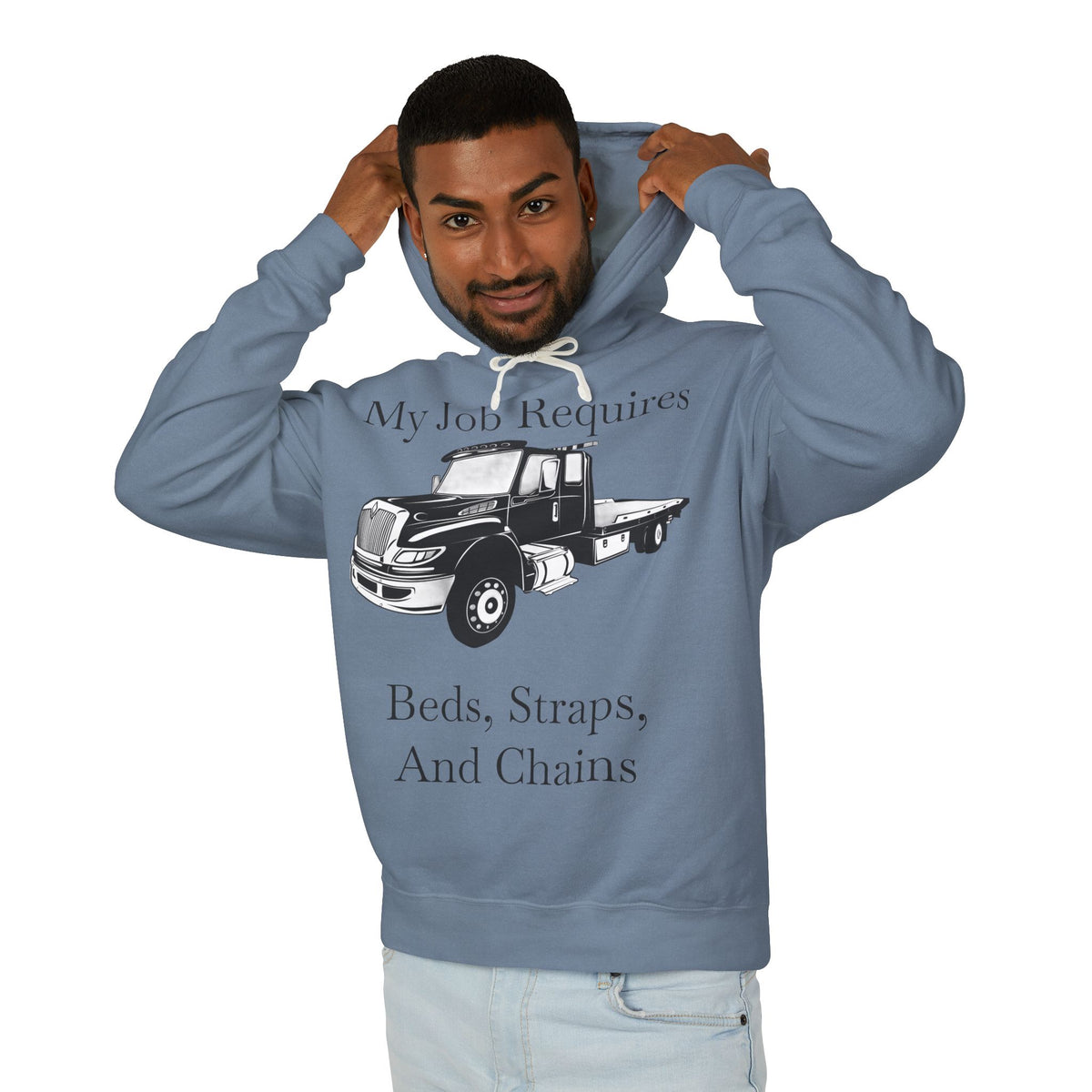 Beds, Straps, And Chains Unisex Lightweight Hoodie