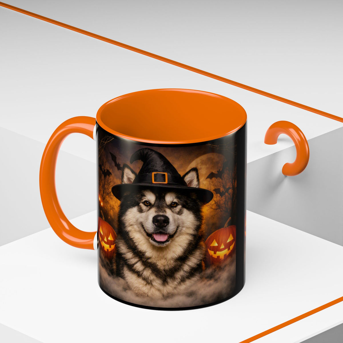 Witch Hat Pack Malamute 2-Tone Coffee Mug
