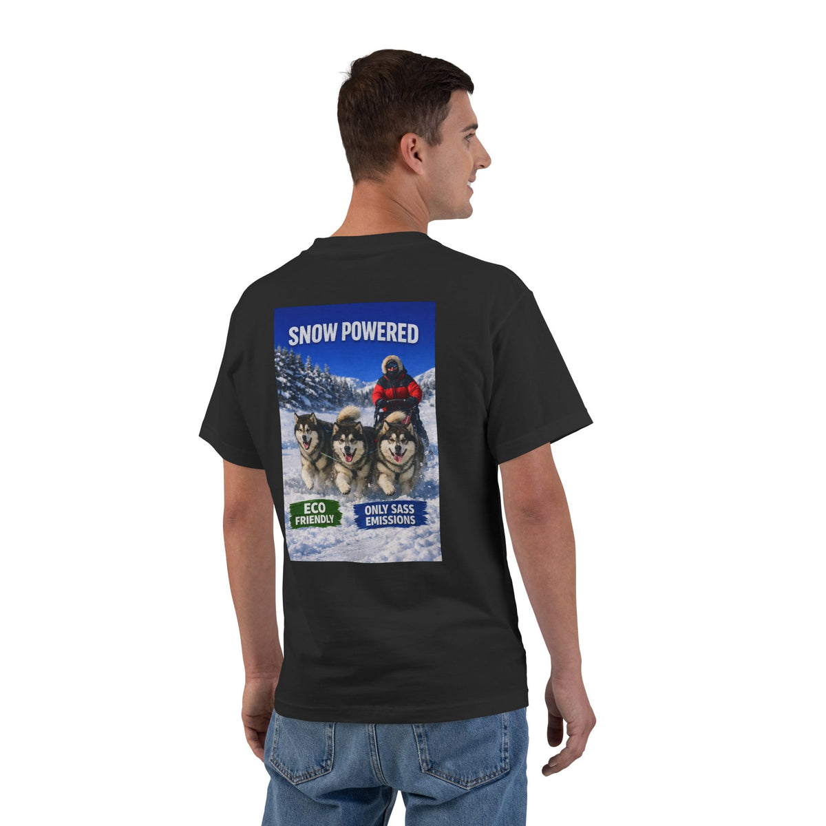 Snow Powered Men's Short-Sleeve Crewneck Tee