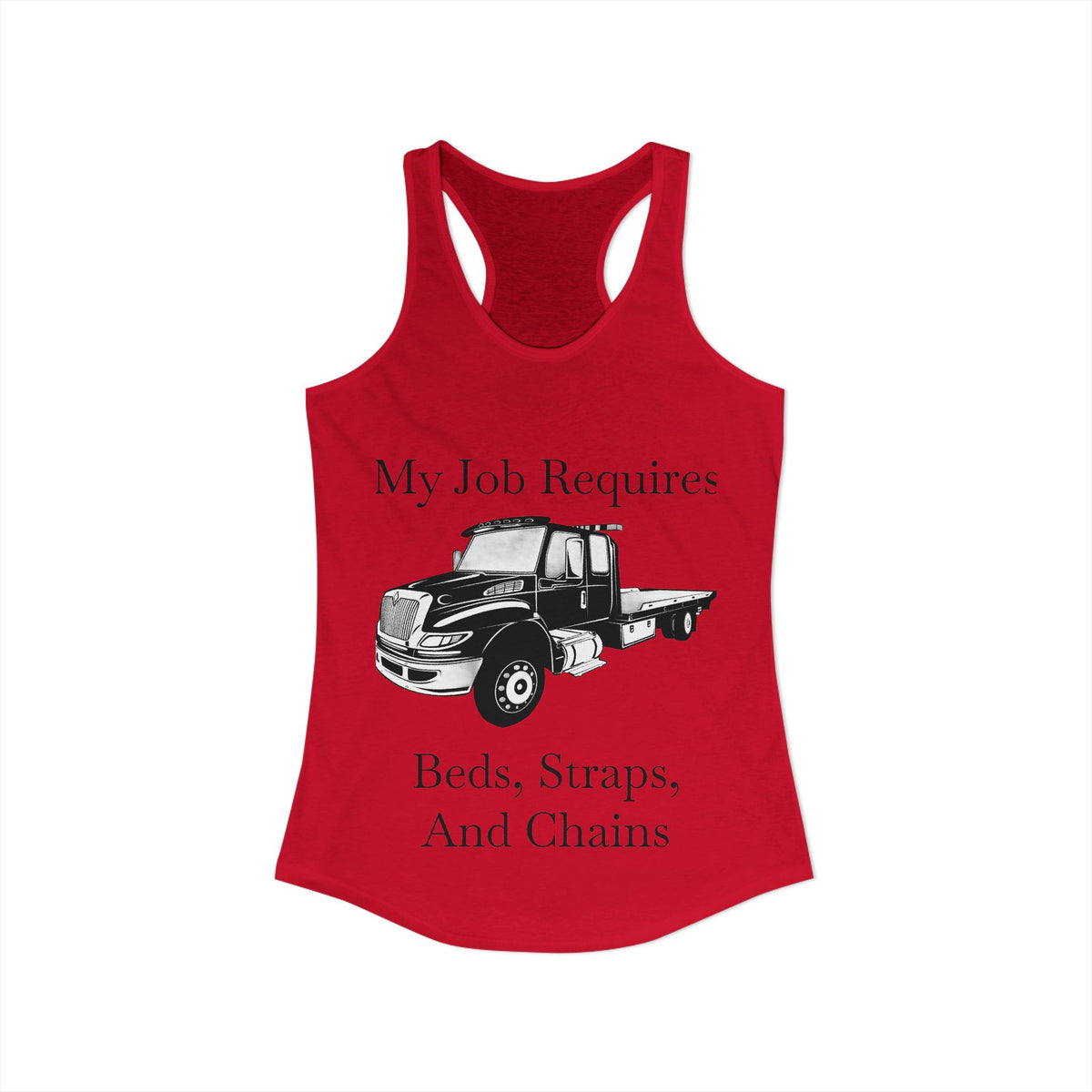 Beds, Straps, And Chains Women's Racerback Tank