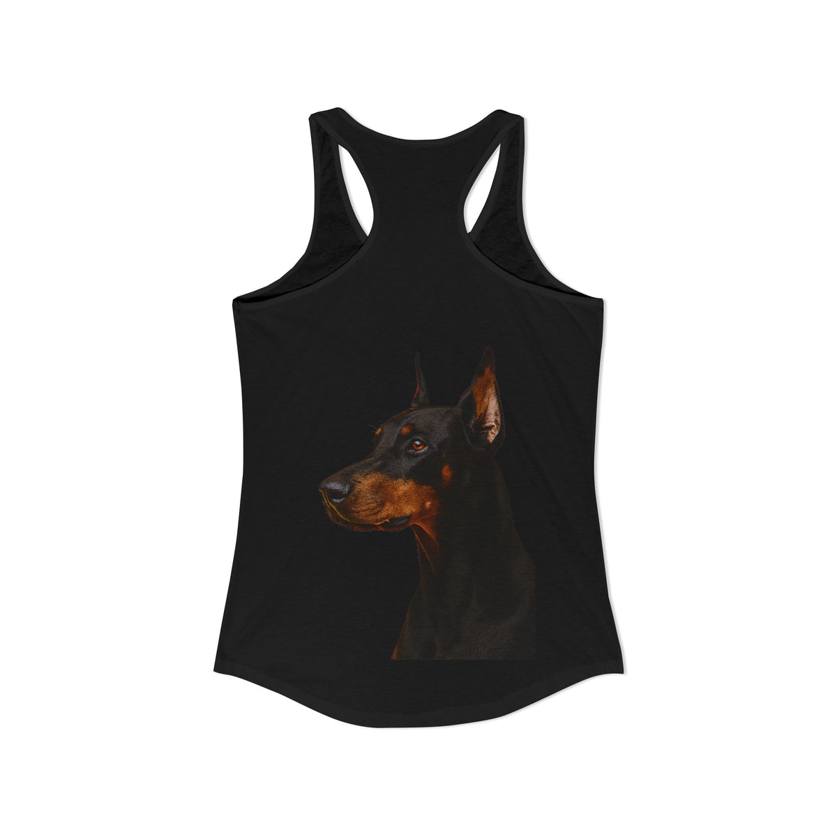 Doberman Head Women's Racerback Tank