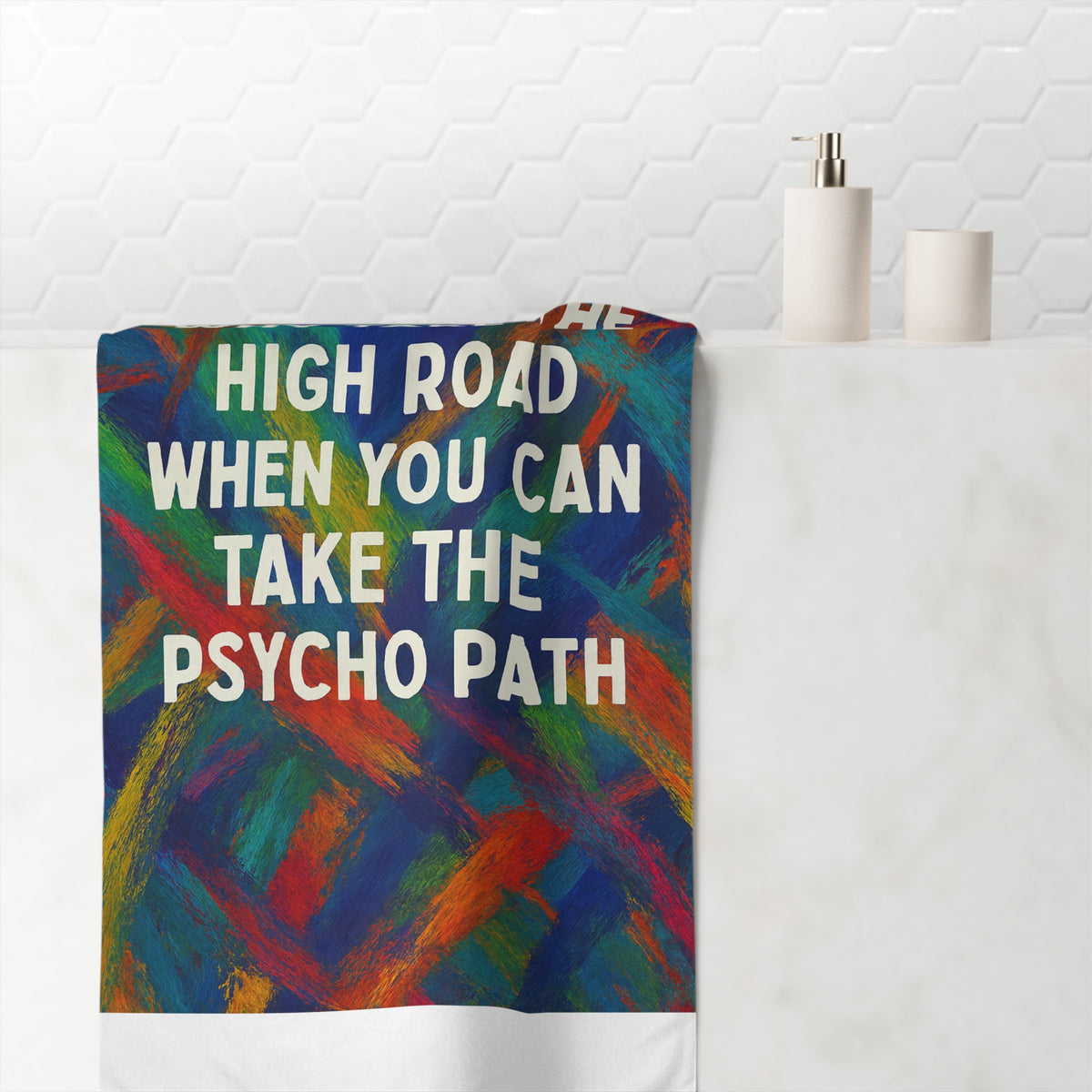 Psycho Path Mink-Cotton Beach Towel