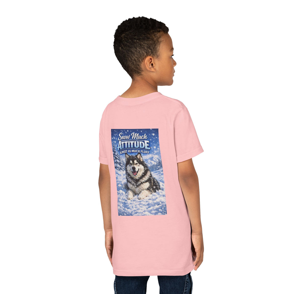 Snow Much Attitude Youth Unisex Short Sleeve Crewneck Tee