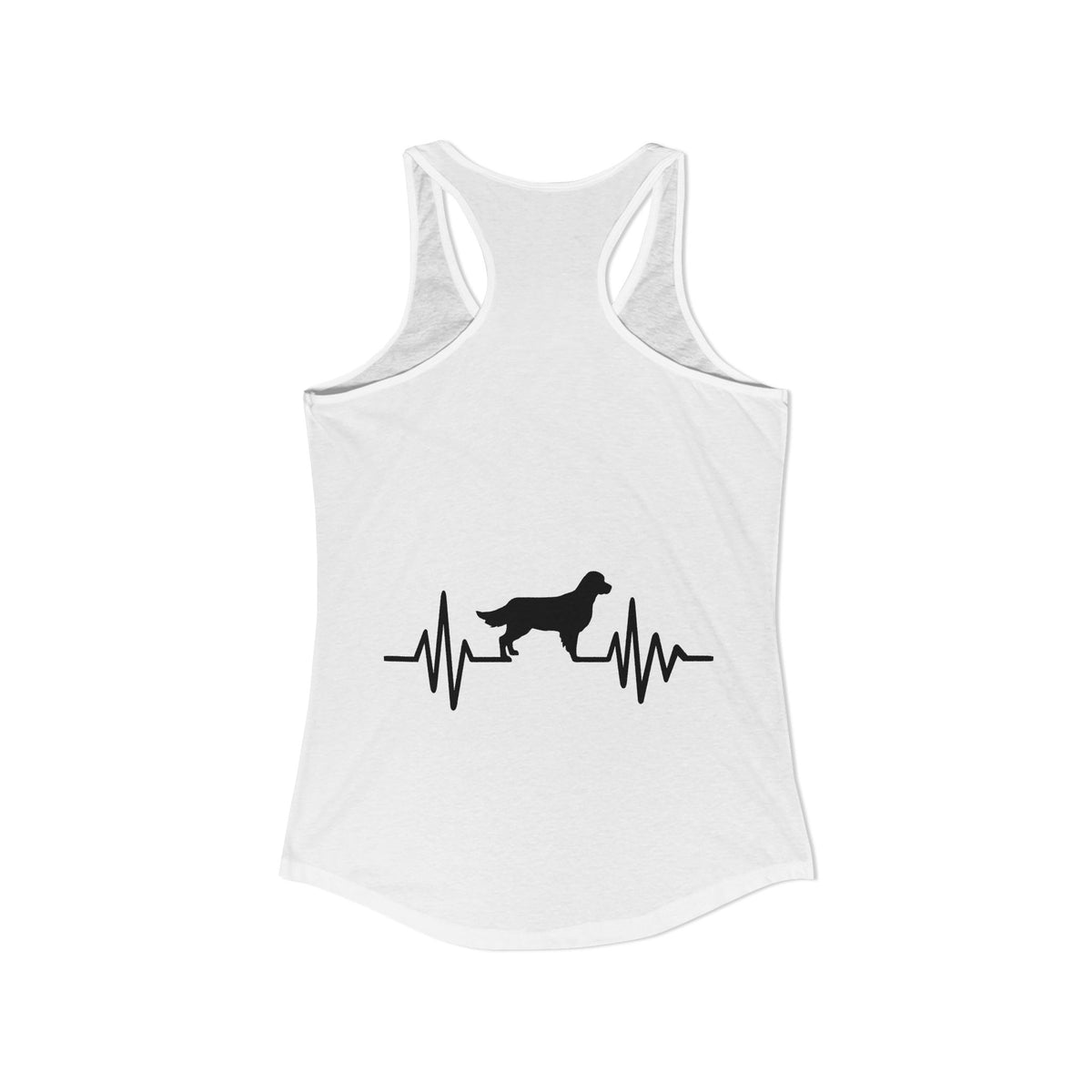 My Heart Beats For Goldens Women's Racerback Tank