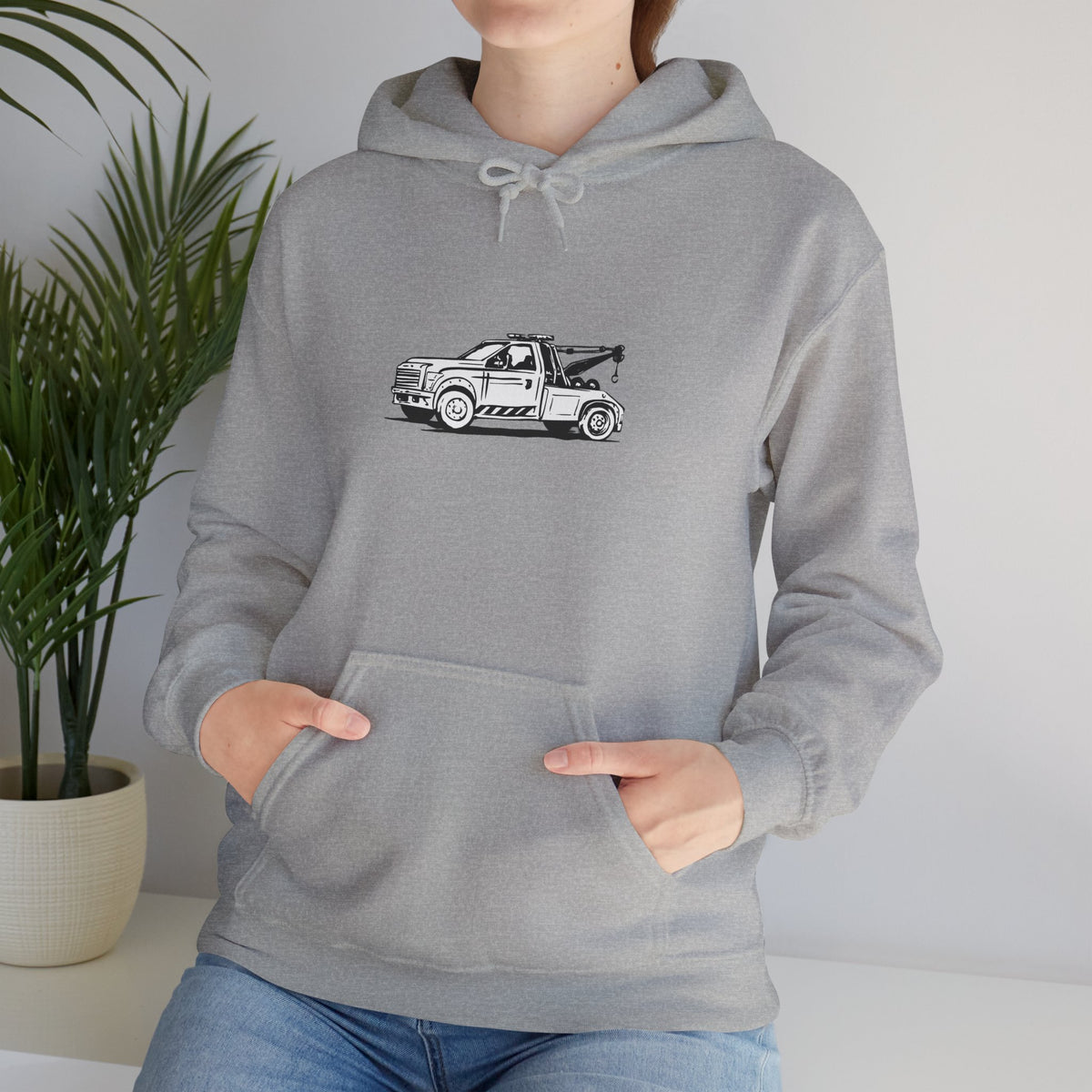 Wheel Lift Tow Truck Unisex Hoodie