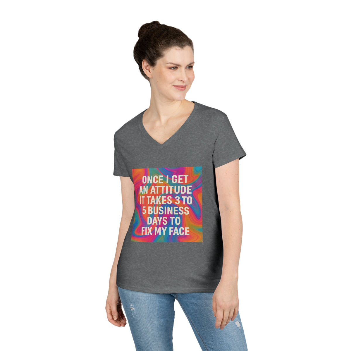 Fix My Face Women's V-Neck Tee