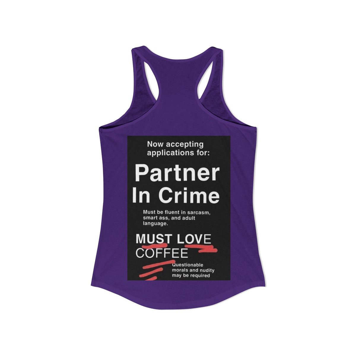 Partner In Crime Women's Racerback Tank